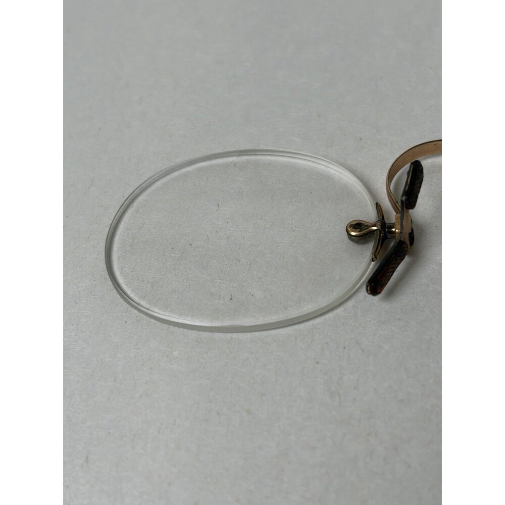 Antique Spring Bridge Pince Nez Glasses 1930s Rimless Gold Filled? - Picture 7 of 13